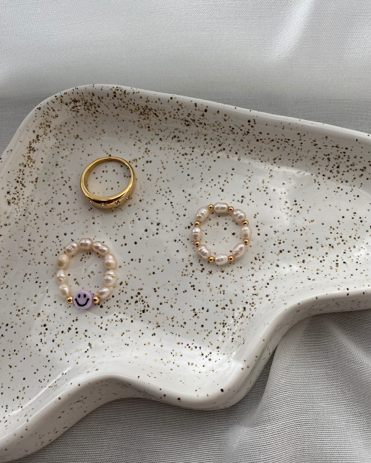 Ring Smiley lila