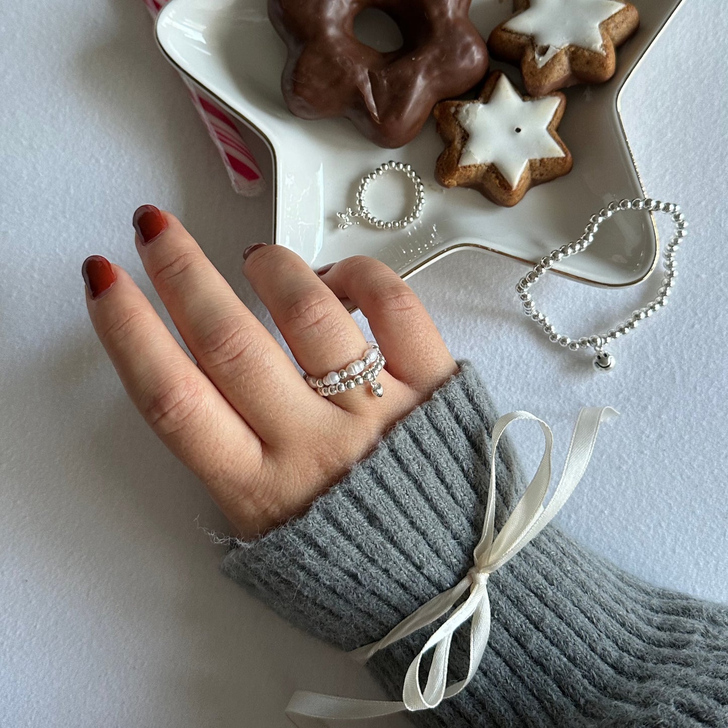Armband Smiley silber
