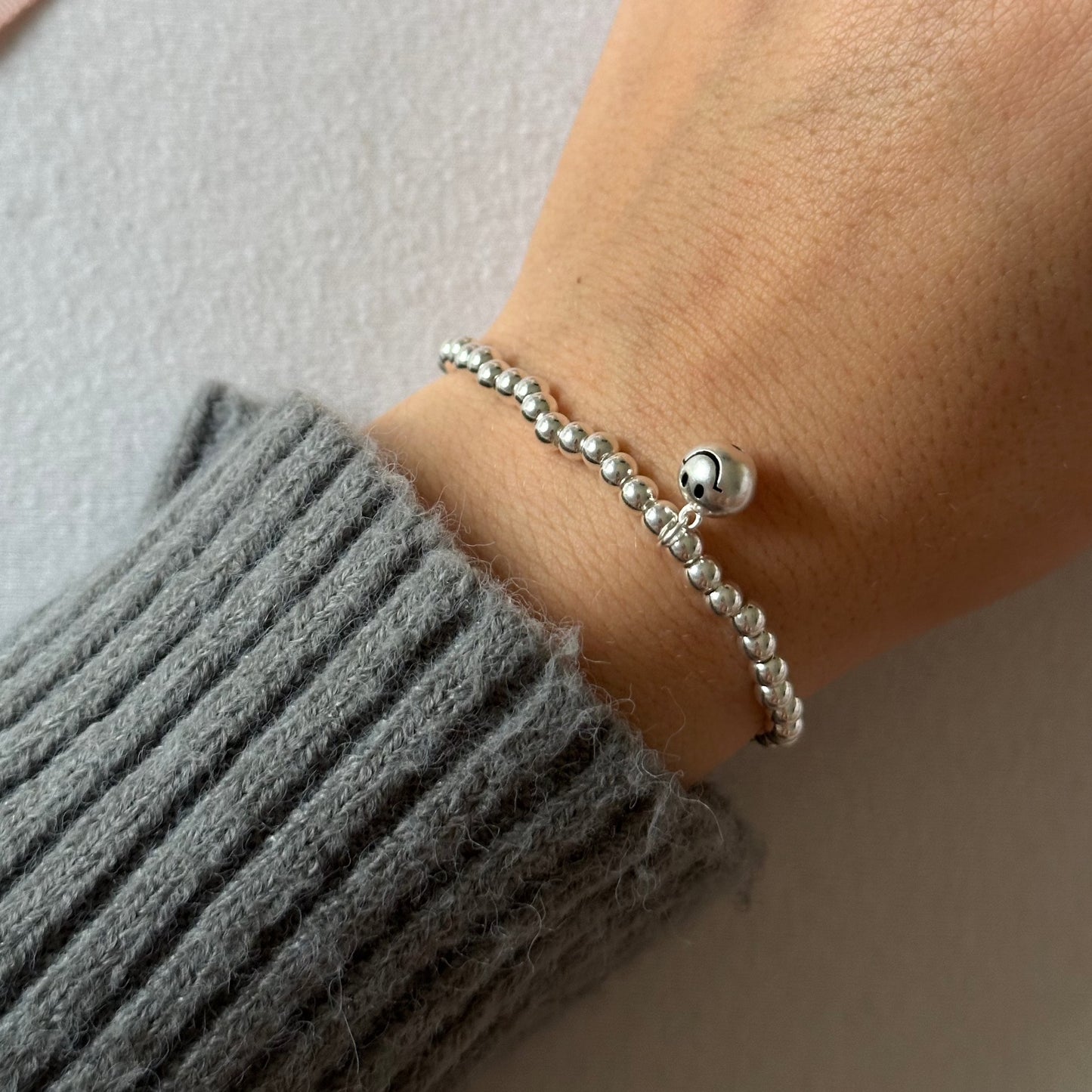Armband Smiley silber