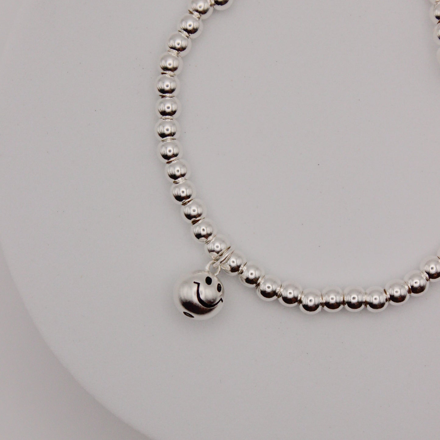 Armband Smiley silber