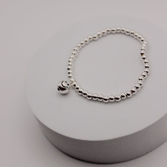 Armband Smiley silber