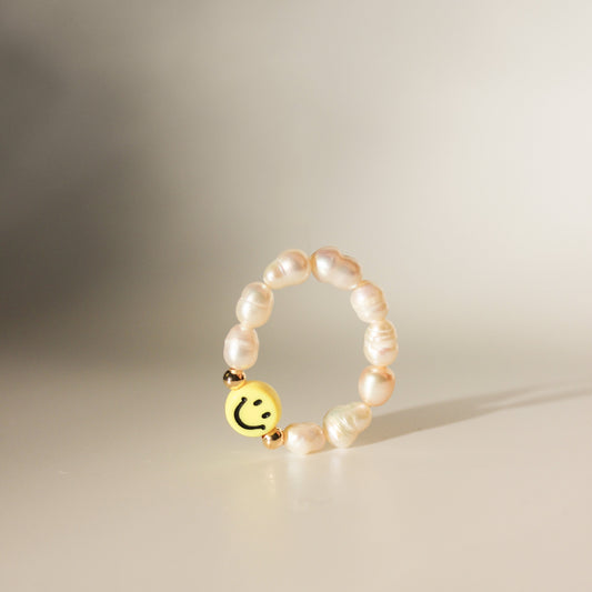 Ring smiley yellow