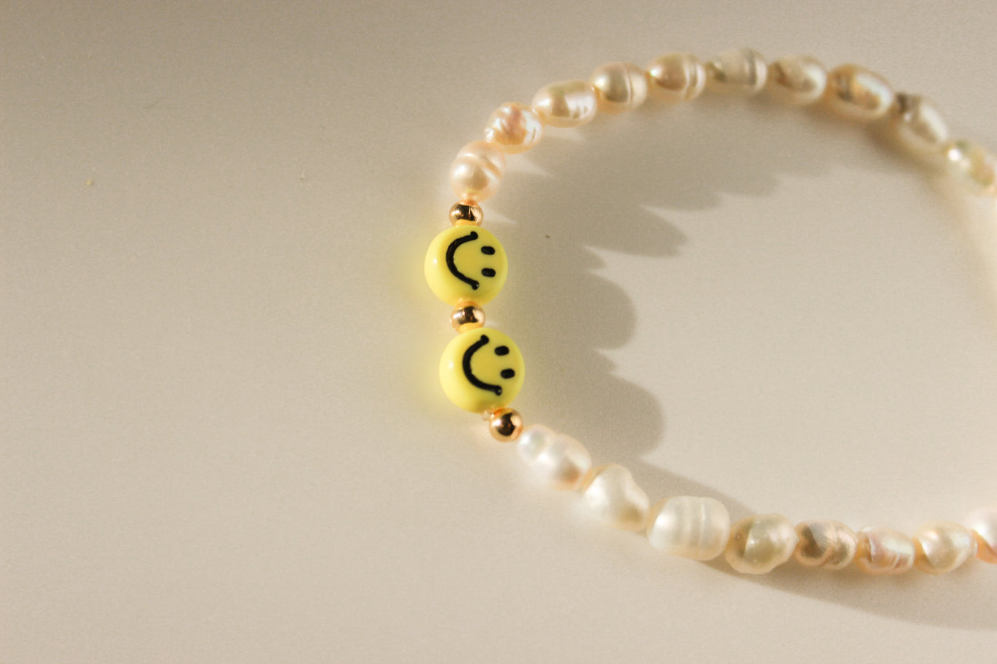 Bracelet smiley yellow